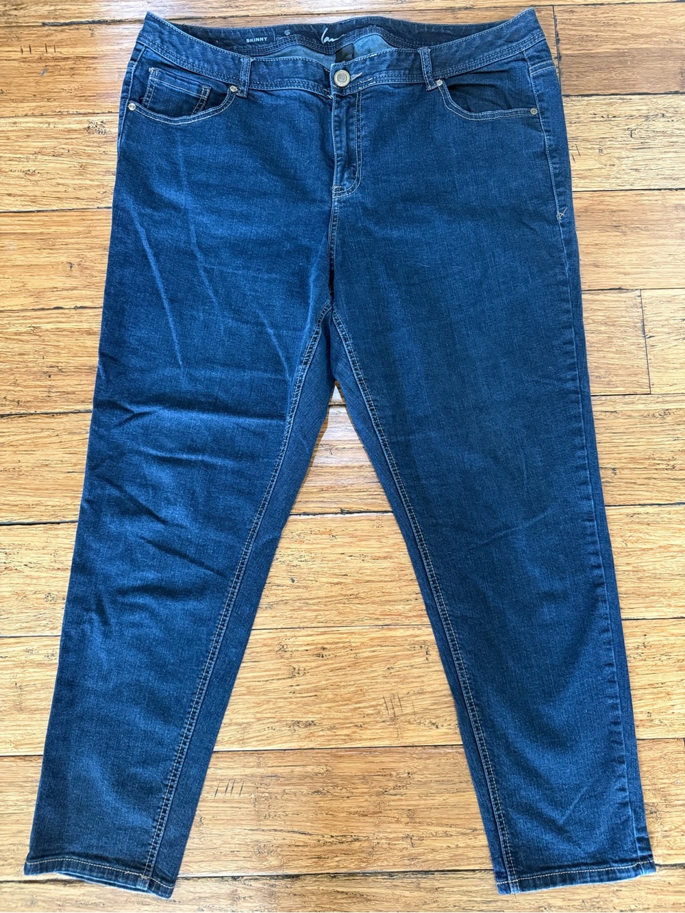 Gloria Vanderbilt Amanda Size 20 Regular Dark Wash Skinny Jeans